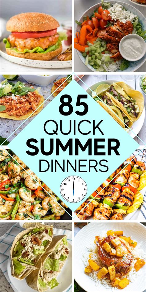 85 Easy Summer Dinner Recipes for When It's Too Hot to Cook.